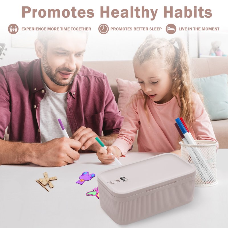 Small Lock Box with Code - Secure BPA-Free Storage for Medications, Food, Electronics & Personal Items