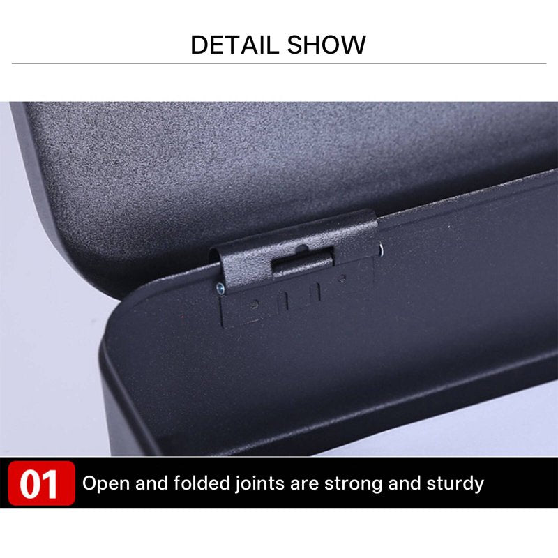Portable Lock Box with Handle - Compact Safe for Home Office Travel