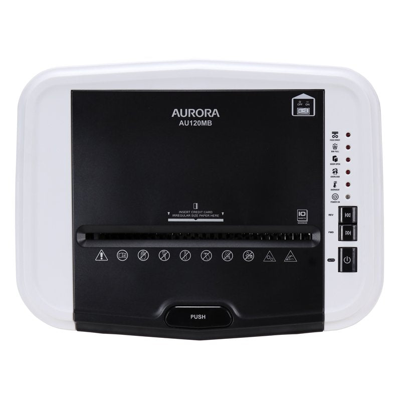 120-Sheet Auto Feed Micro-Cut Paper Shredder with Pullout Basket, Office Security