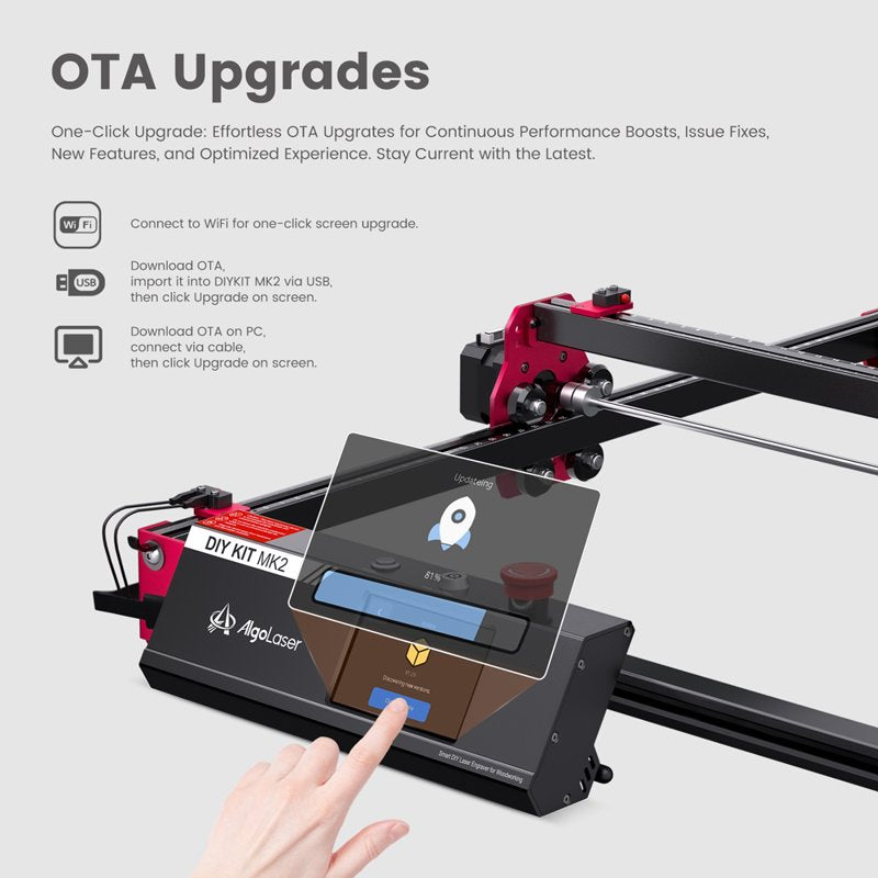 Mini Engraver 10W Laser Engraving Machine for Wood Metal Glass Leather WiFi APP Control