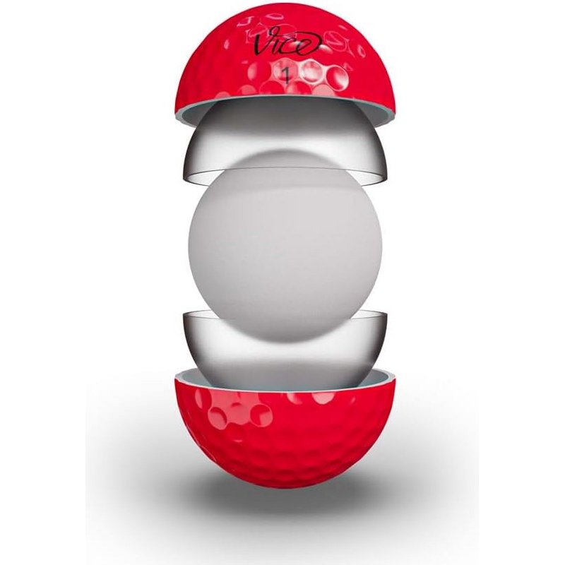 (2 Pack) Vice Pro Golf Balls Neon Red - 12pk, Variation: Neon Red, 2 Pack, 2026