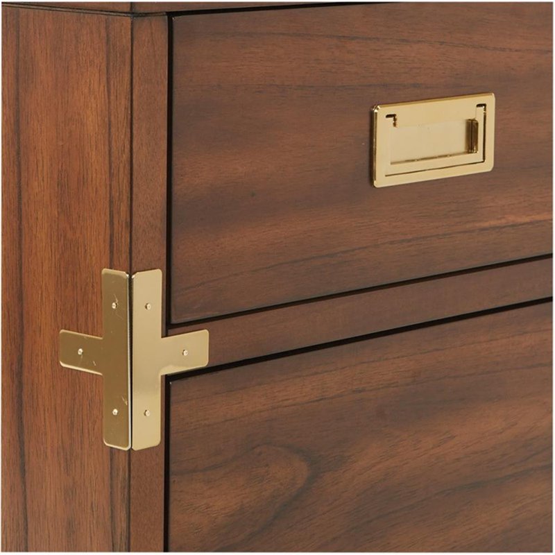 2 Drawer File Cabinet - Office Storage Organizer with Metal Hardware