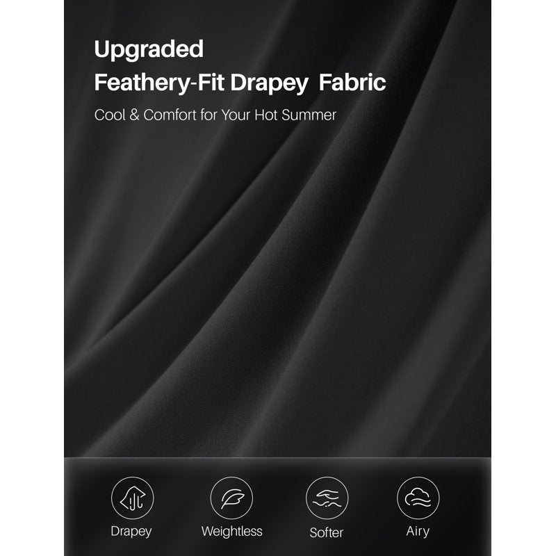 Drapey Wide Leg Casual Pants for Women - Lightweight, Soft, Breathable, Travel & Workwear