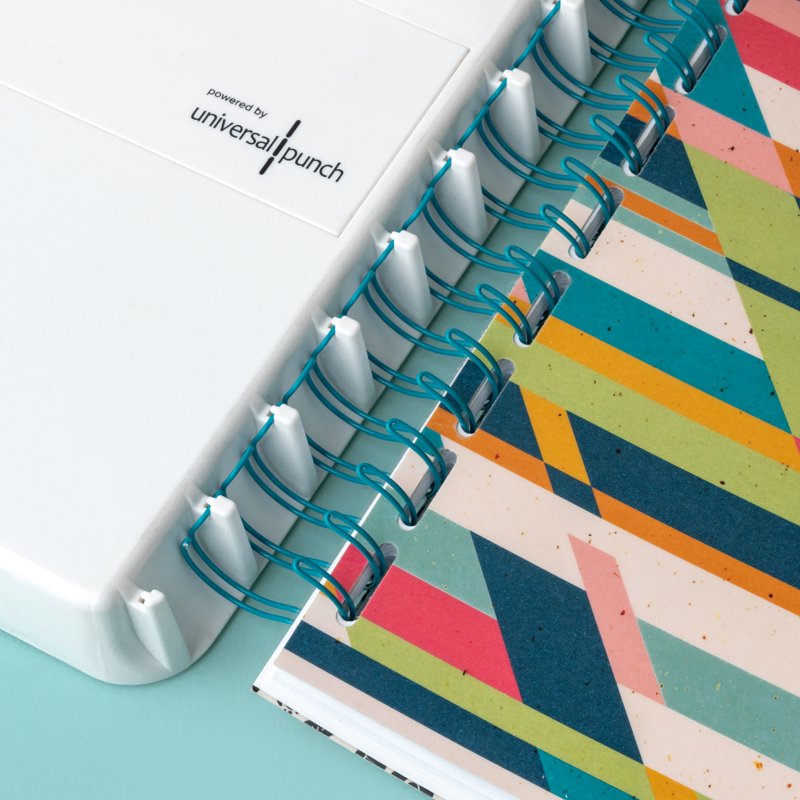 Universal Cinch Binding Tool for Journals Planners Crafts Gold & White
