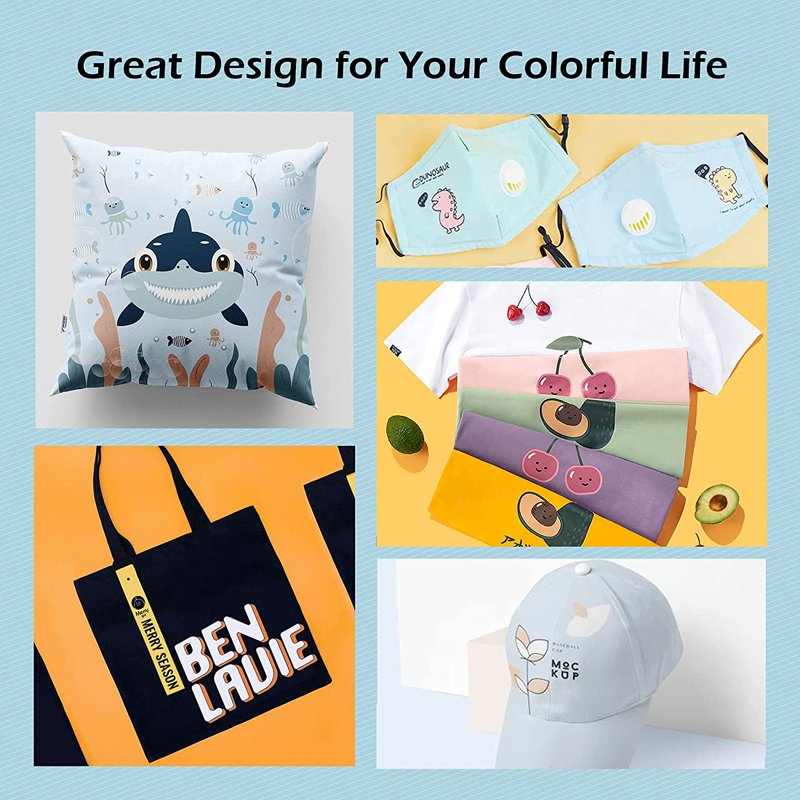 Inkjet Printable Iron-On Transfer Paper for Dark Fabrics - 30 Sheets