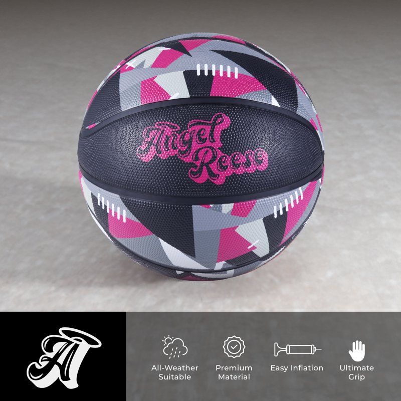 Outdoor Rubber Basketball 28.5 Inch for Youth & Teens - Colorful Street Style Design