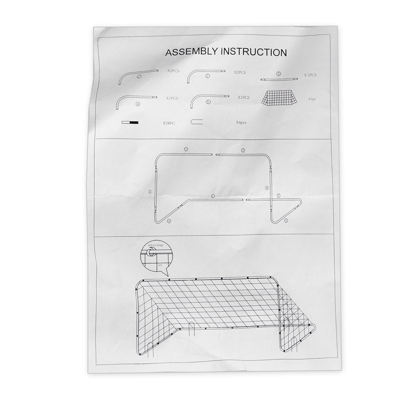 ZA 6' x 4' Portable Soccer Goal with Steel Frame for Backyard Training - Includes 6' x 4' Net (Variation: 1)