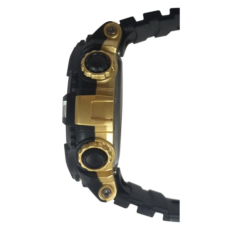 Digital Sport Wristwatch for Men with Plastic Strap and Water Resistance