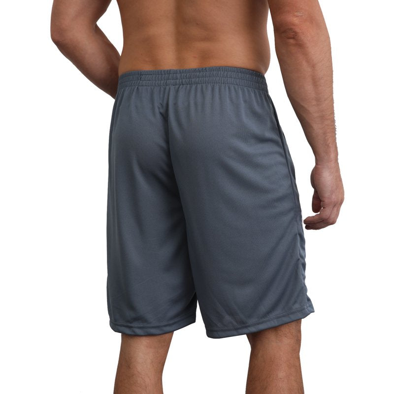 Men's Athletic Shorts 5-Piece Sports Set with Zipper Pockets - Performance Workout Gear
