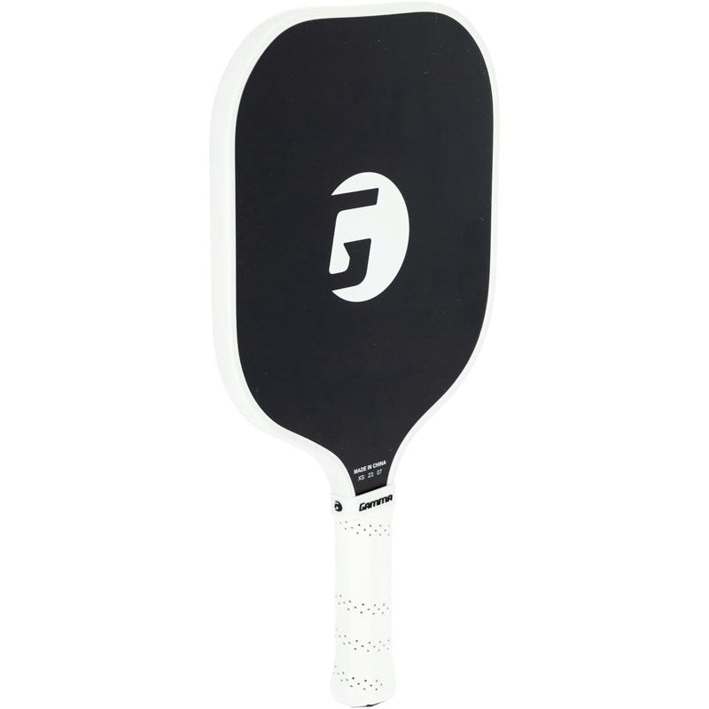 Gamma Fusion Power Pickleball Paddle - 8.25 in Wide Fiberglass Surface, Black, 8 oz