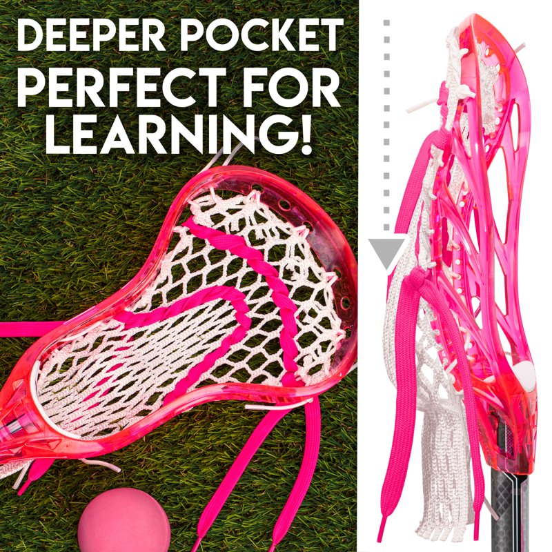 Kids Mini Lacrosse Stick and Ball Set - Beginner Youth Toy Lacrosse 34 Inch