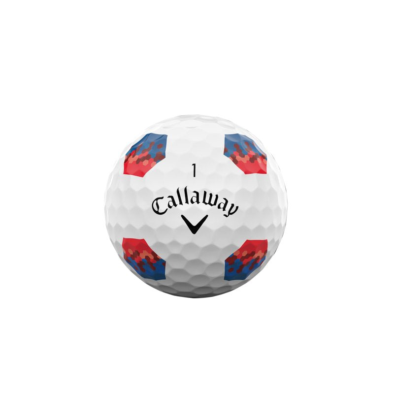 Callaway Chrome Tour 2026 TruTrack Golf Balls White/Red, 12 Pack — Variation: 2026, TruTrack White/Red, Single