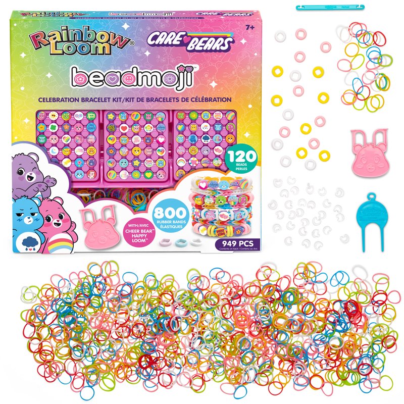Rainbow Loom Beadmoji Care Bears Celebration Bracelet Kit - 949 Pieces
