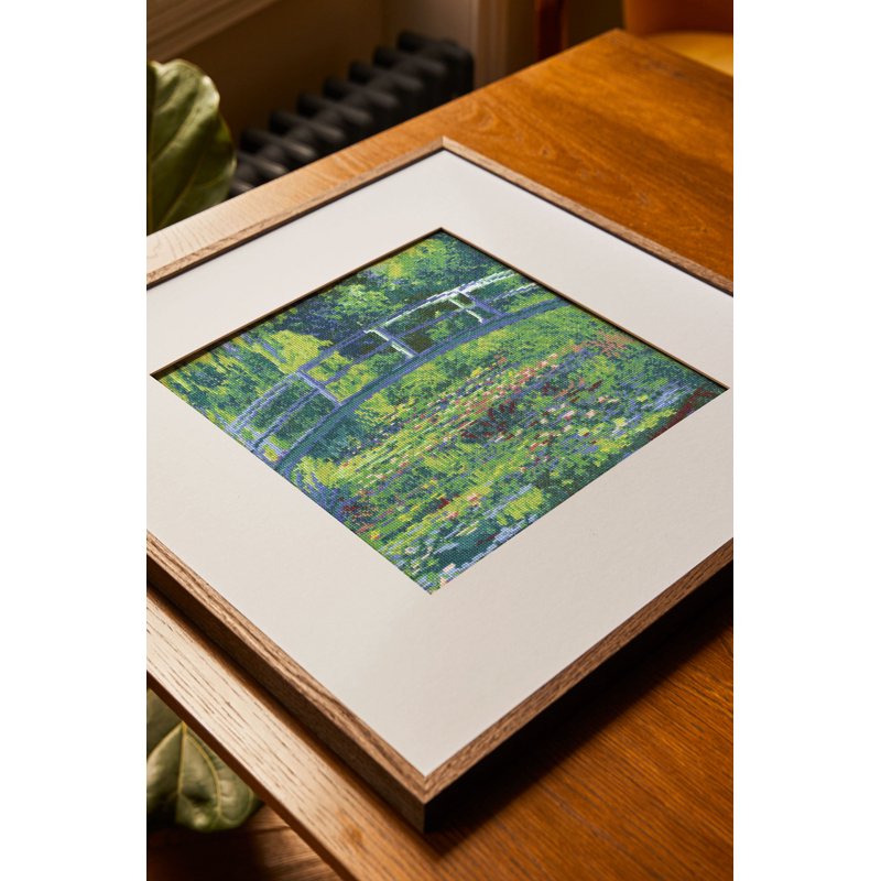 Cross Stitch Kit Water Lily Pond Monet - Advanced Embroidery Pattern