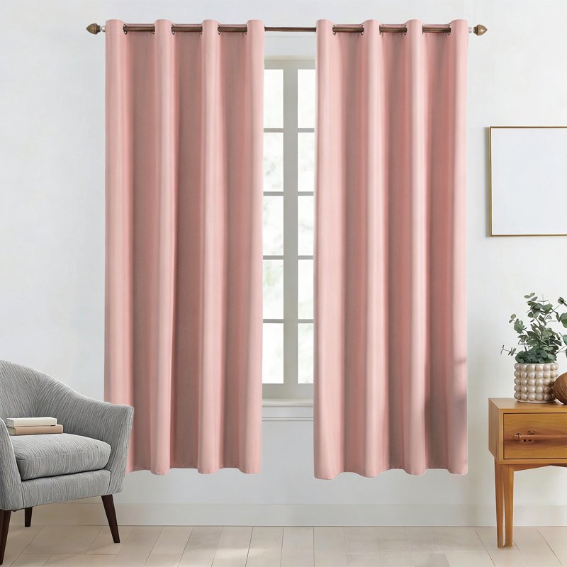 Insulated Blackout Curtains for Windows - Light Control & Privacy, 59x63in, Multiple Colors