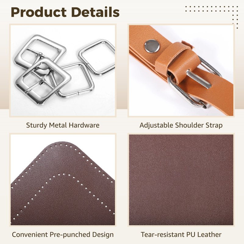 DIY Leather Bag Kit for Handmade Shoulder & Crossbody Bags - All Supplies Included