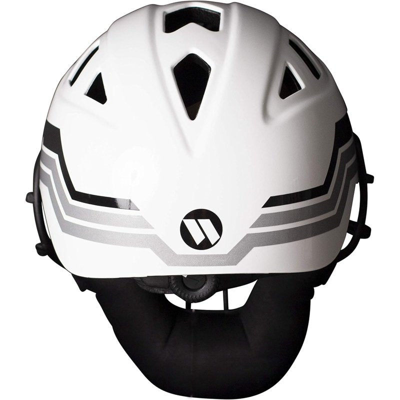 Slowpitch Softball Pitcher's Helmet Mask - Impact-Resistant, Adjustable Fit