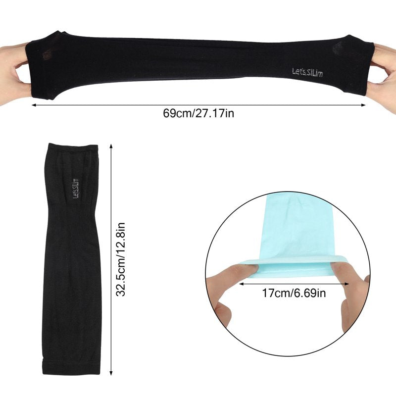 UV Sun Protection Cooling Arm Sleeves for Outdoor Sports Men Women