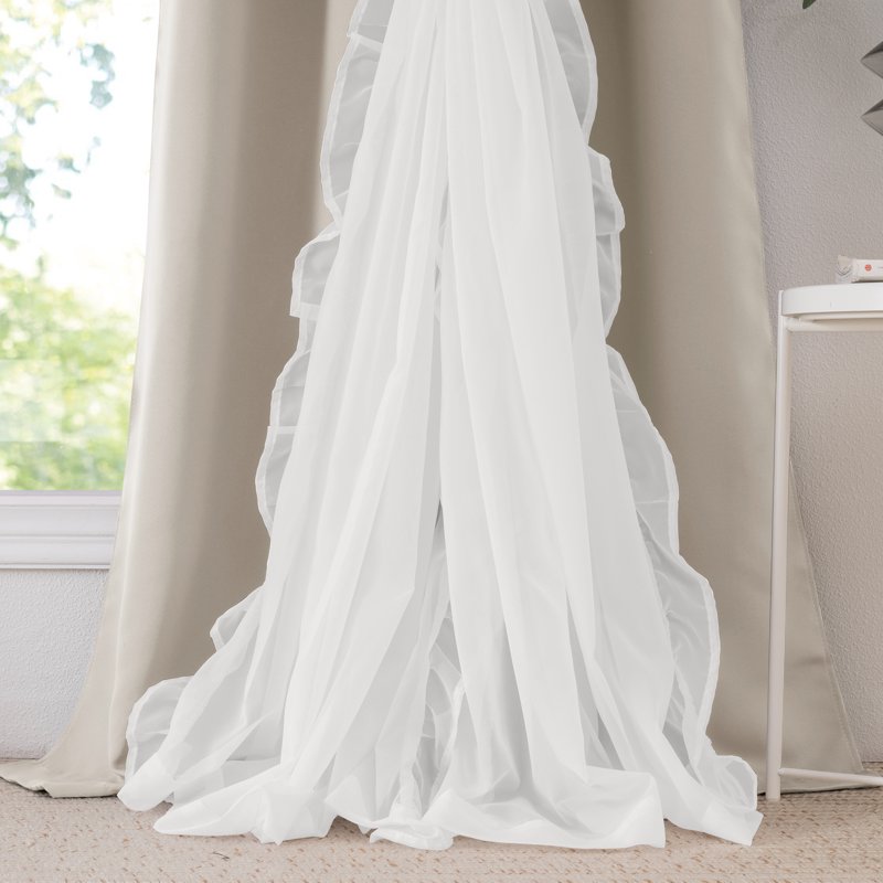 Double Layer Blackout Curtains for Living Room & Bedroom - Light Blocking, Privacy, Thermal Insulation, Set of 2