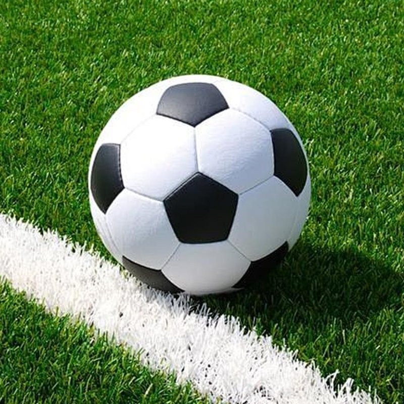 Size 5 Soccer Ball with Pump and Needle - Black and White PU Leather for Training and Games