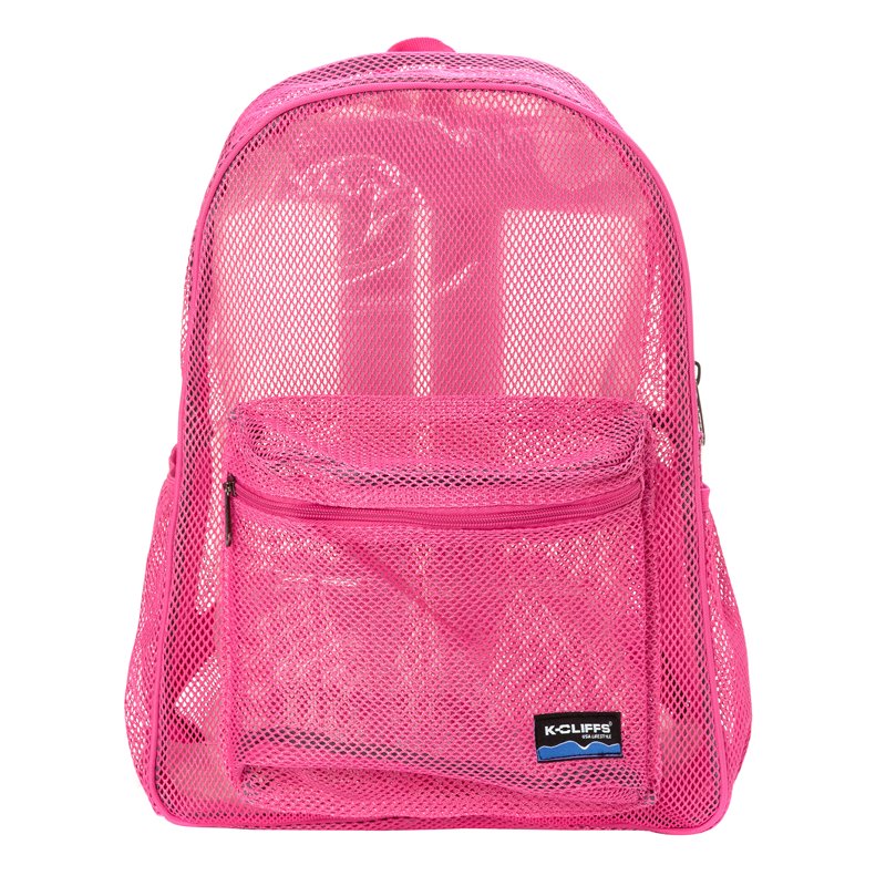 Heavy Duty Mesh Backpack for School & Gym - Transparent Student Bookbag
