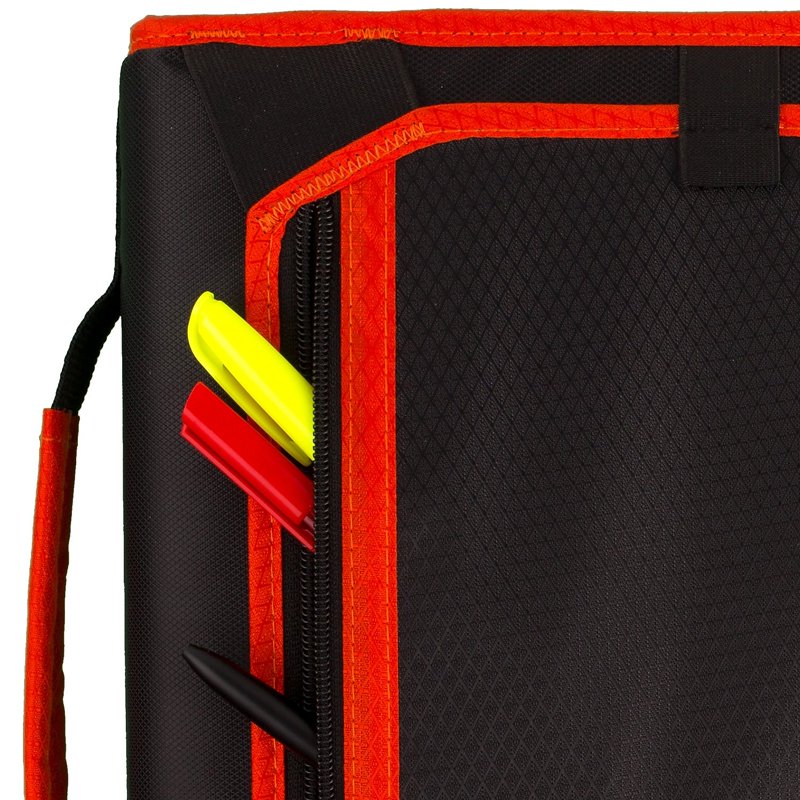 3-Ring Zipper Binder with Expansion Panel, 2-Inch Capacity, Assorted Colors