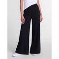 Women's Wide Leg Fleece Pants with Pintuck Details - Relaxed Fit, 30 Inch Inseam