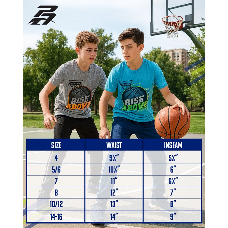 Kids Athletic Shorts 4 Pack, Breathable Mesh, Quick-Dry Gym & Basketball Wear