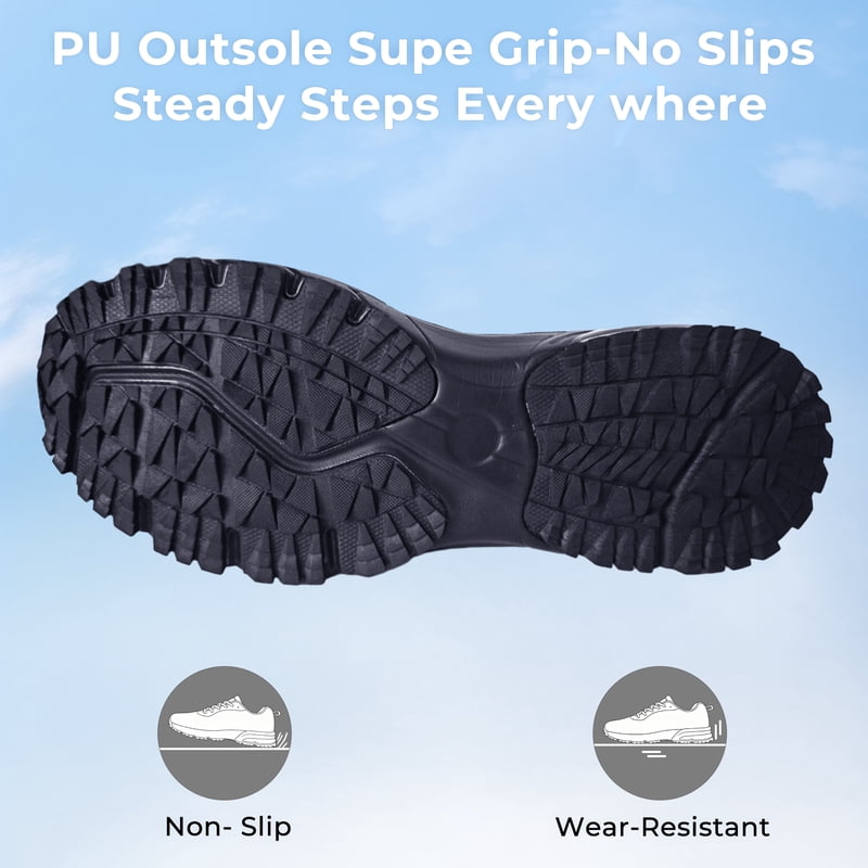 Men's Lightweight Breathable Running Shoes with Shock Absorption and Non-Slip Outsole