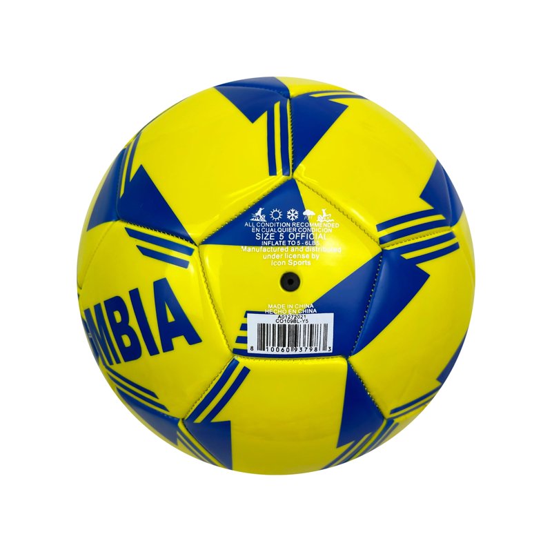 Colombia Flag Soccer Ball - Size 4-5, PVC, 4 Variation: 4