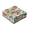 Cotton Fabric Fat-Quarter Bundle 18x21 Inches - Multi-Color for Quilting & Sewing, 5 Pieces