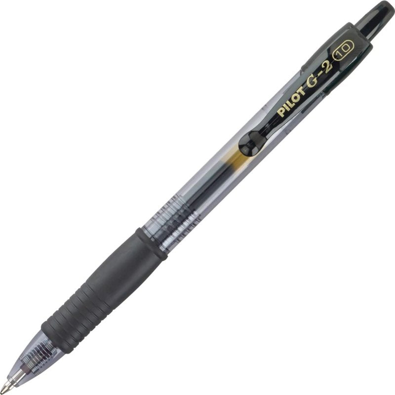 Pack of 36 Retractable Gel Pens - Bold 1.0mm Black Ink, Smooth Writing