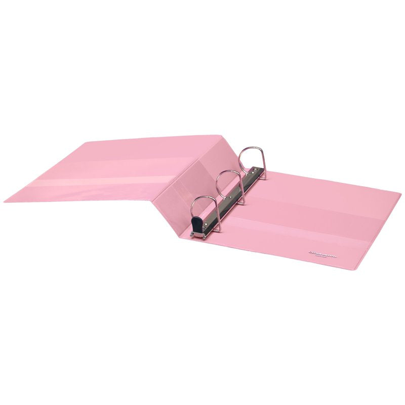 Heavy-Duty View 3-Ring Binder with 2-Inch D-Rings, 565 Sheet Capacity, Recycled Light Pink