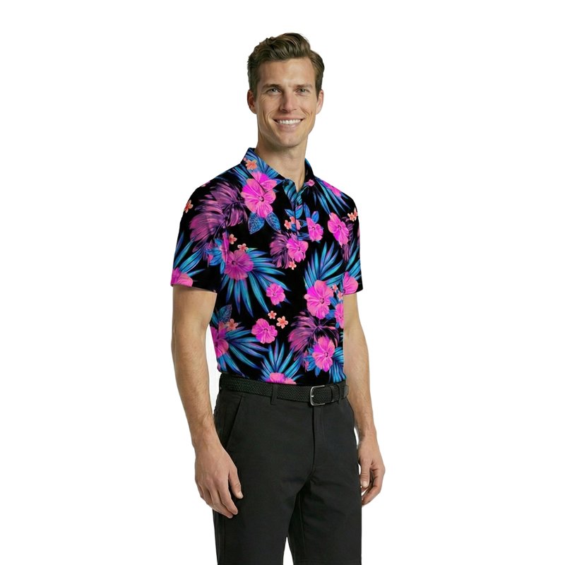 Men's Golf Polo with UPF 50+ Sun Protection | Performance & Comfort