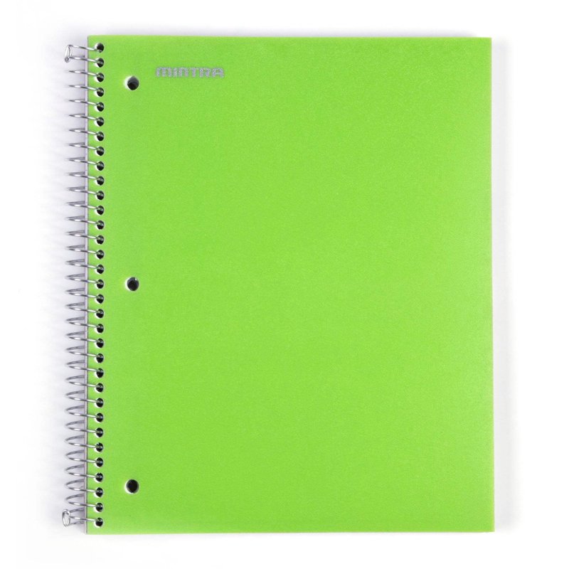 Spiral Notebooks 3 Pack - Durable 1 Subject College Ruled, Water-Resistant Cover