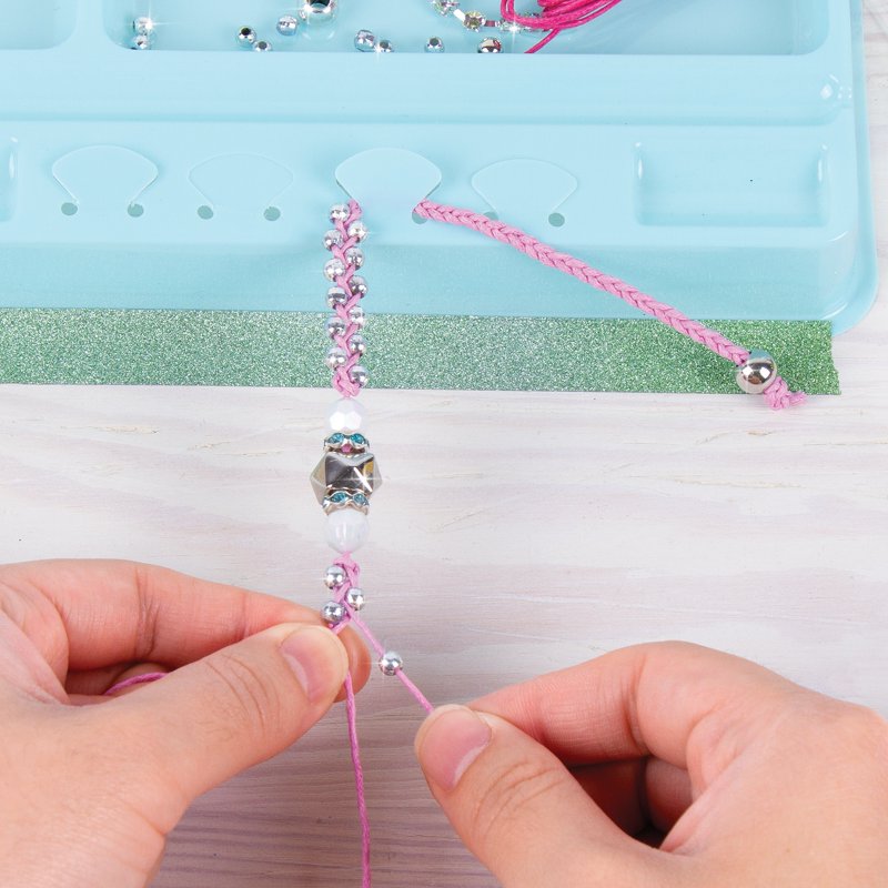 DIY Rainbow Bling Bracelets Kit for Kids & Tweens - Create 5 Unique Jewelry Crafts