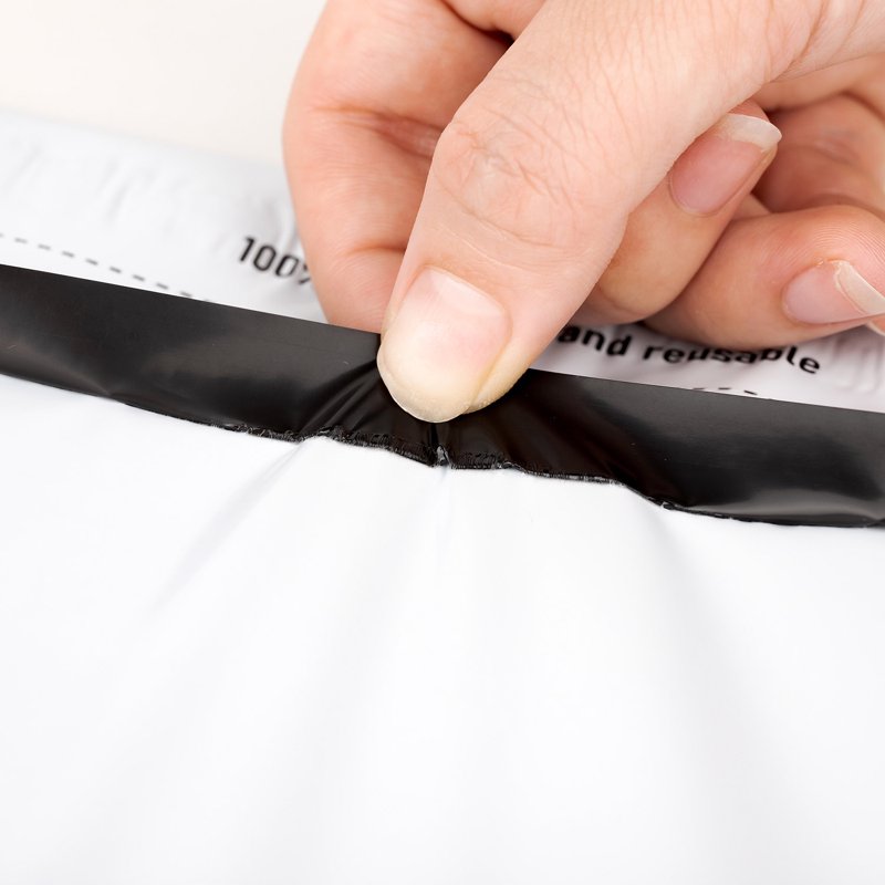 Poly Mailer Envelopes 7.5x10.5 Inch Clear Tearproof Shipping Bags - 25 Pack