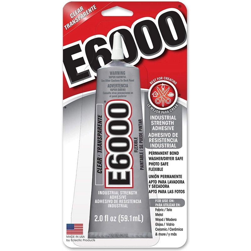 Industrial Strength Clear Adhesive Glue - Versatile, Waterproof, 2 fl oz