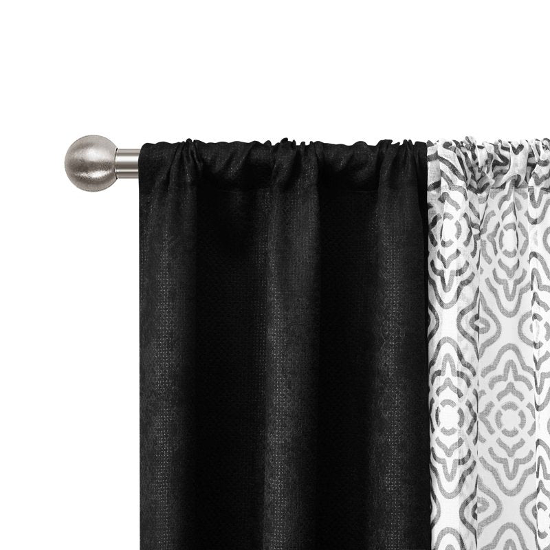Blackout Curtain Panel Set - Lush Merlot, 27.5 x 63 Inches, 4-Piece