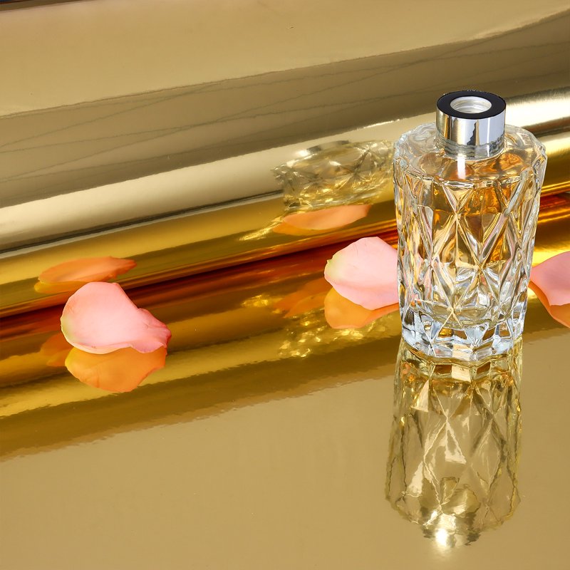 Metallic Gold Mirror Vinyl Wrap Roll - Peel & Stick Wall & Furniture Decor