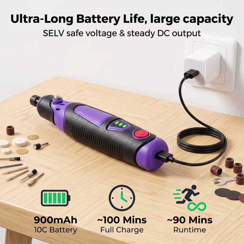 82-in-1 Cordless Engraving Pen Kit with 80 Accessories - Portable Rotary Tool for Wood, Metal, Glass, Jewelry