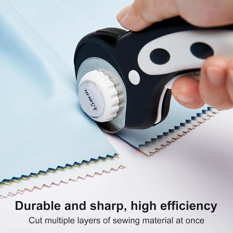 10 Pcs 45mm Rotary Cutter Blades for Fabric Quilting Sewing Replacement Sharp Blades