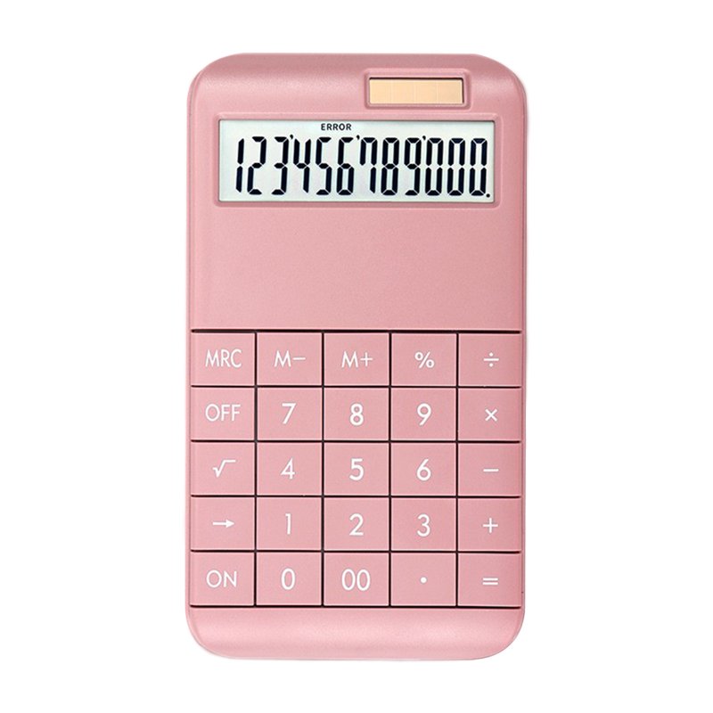 12-Digit Solar Powered Desktop Calculator with Large LCD & Buttons for Office School Home