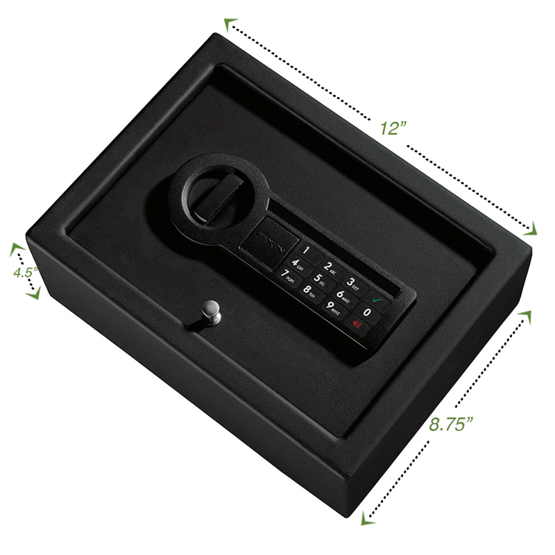 Drawer Safe with Electronic Lock - 12 x 8.75 x 4.5 Inches Security Safe for Valuables