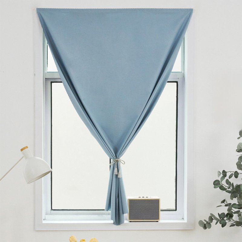 Velcro Blackout Window Curtains - No-Drill Sunshade for Bedroom & Living Room