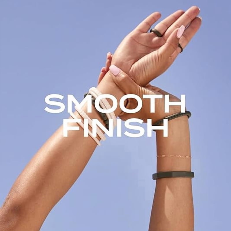 Women’s Stackable Silicone Ring - White Twist, Active & Comfortable Fit