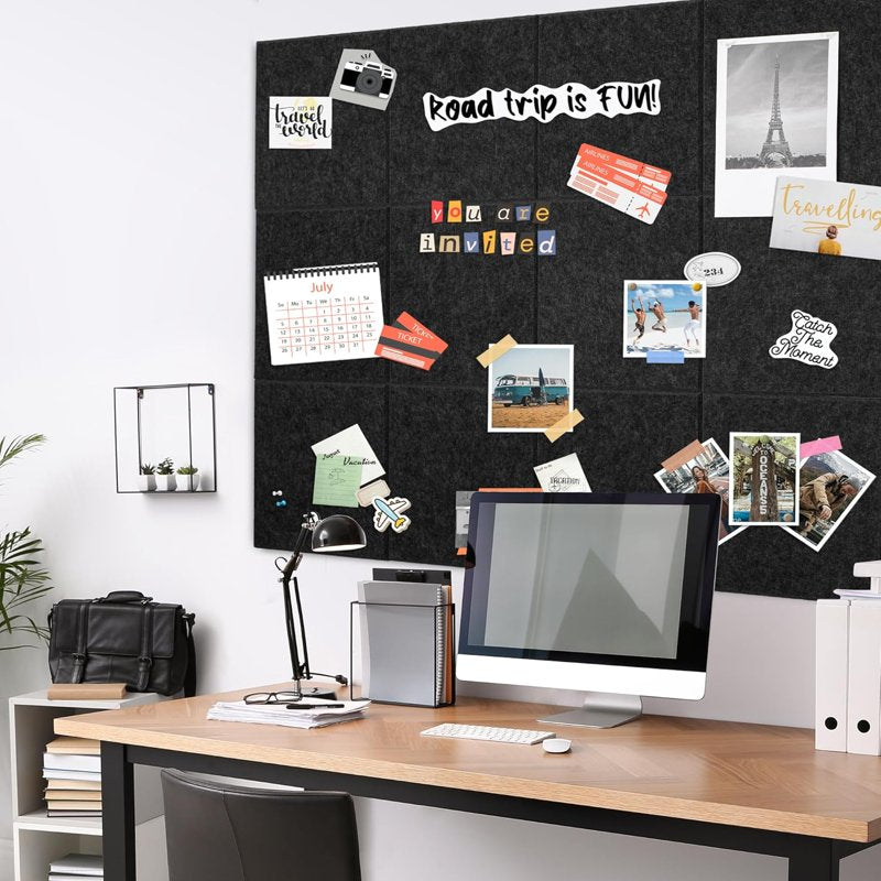 48x36 Inch Wall Cork Board with Pushpins - Bulletin & Memo Board for Office & Home
