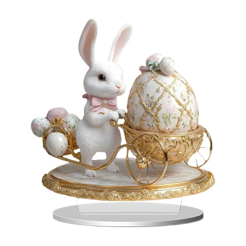 Easter Acrylic Egg Decorations for Spring Holiday Tabletop & Yard Decor