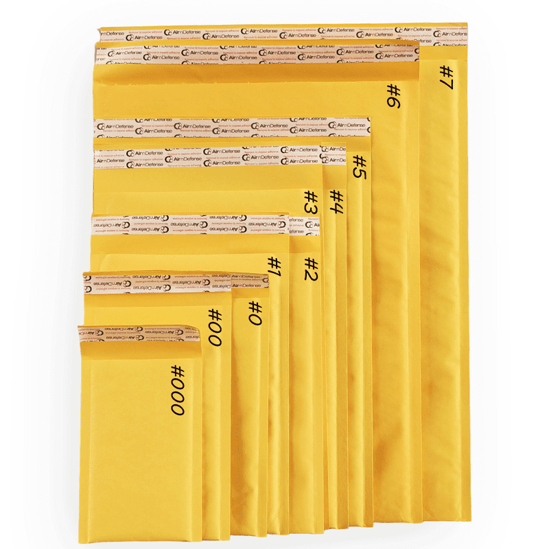 Gold Kraft Bubble Mailers - Self-Seal Shipping Envelopes for E-Commerce