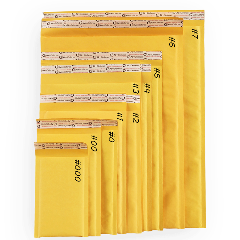 Kraft Bubble Mailers Self-Sealing Padded Envelopes for Shipping - 100 Pack